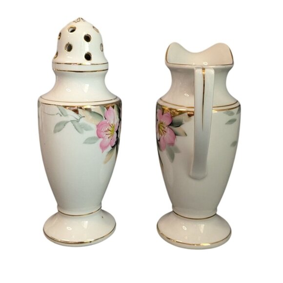 Noritake Azalea Berry Sugar Shaker Creamer Set red mark - Picture 8 of 12